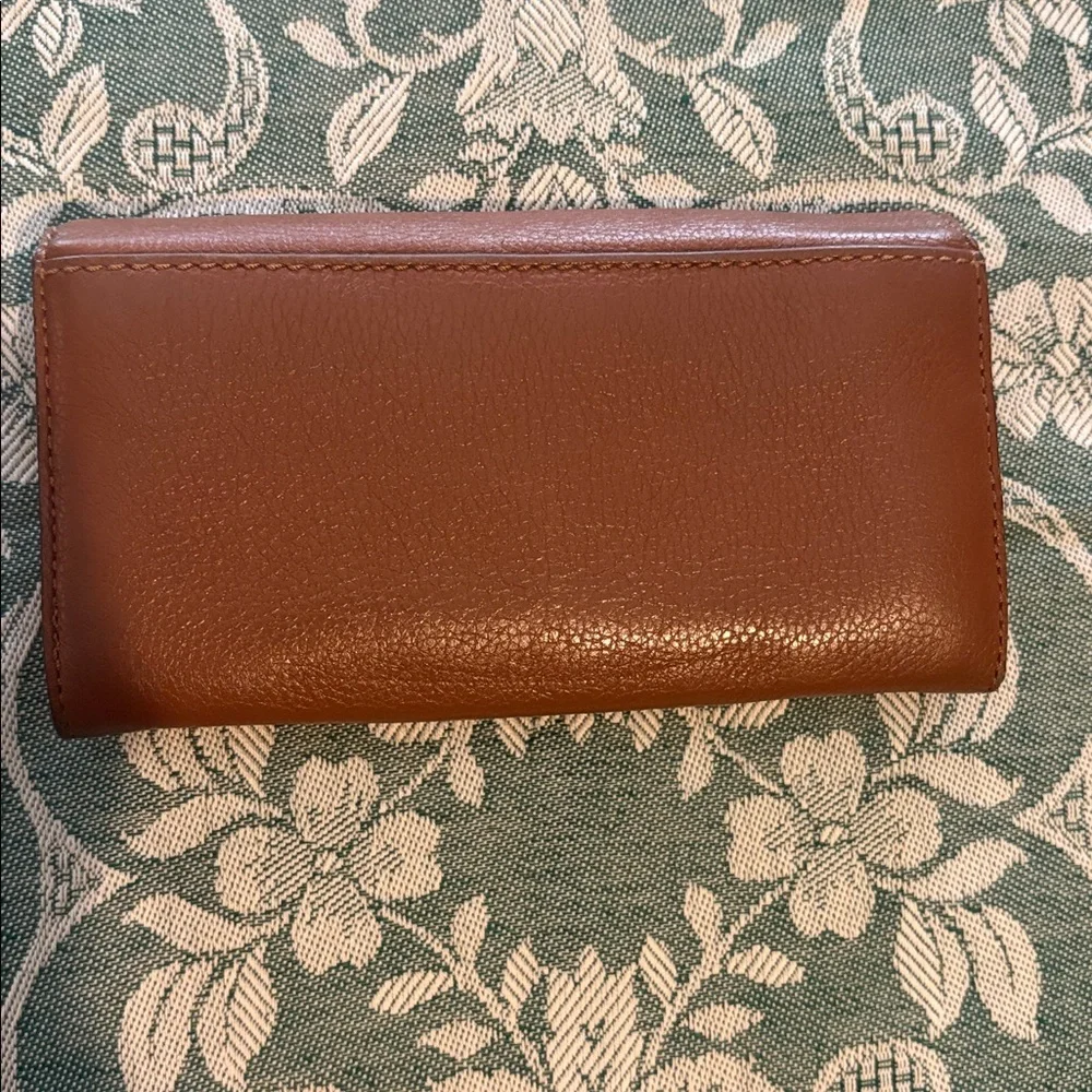 Michael Kors Dark Tan Leather Wallet - Picture 2 of 6